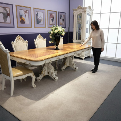 Barocco stile mobili tavolo tavoli da pranzo set da sala da pranzo intagliato