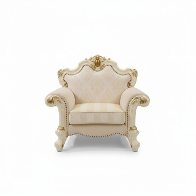 Tessuto poltrona 1 posto divano divani imbottiti design classico lusso barocco