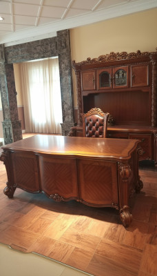 Scrivania di lusso Tavolo Ufficio Ufficio Stile antico Barocco Rococò Tavoli barocchi Nuovo