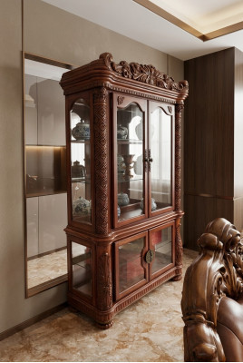 Vetrina nobile stile antico barocco rococò vetrina decorativa soggiorno
