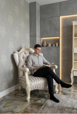 Designer Club Lounge Poltrona Relax Set di sedie da hotel Poltrona di lusso