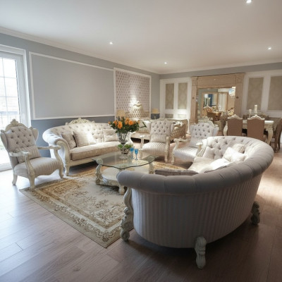 Set completo salotto imbottito design soggiorno
