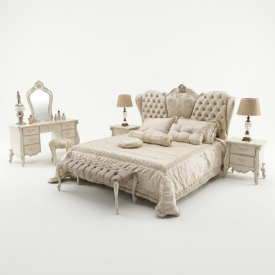 Letto Imbottito Design Di Lusso Letti Matrimoniali Hotel Camera Da Letto In Pelle Chesterfield Nuovi