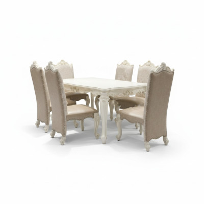 Barocco in stile antico tavolo da pranzo tavolo in legno massello Tavoli classici di design