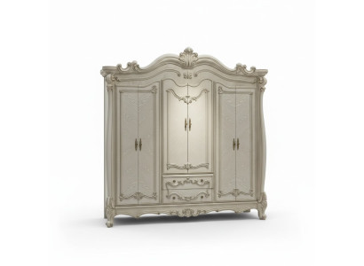 Stile classico antico Armadio in legno guardaroba Camera da letto Barocco