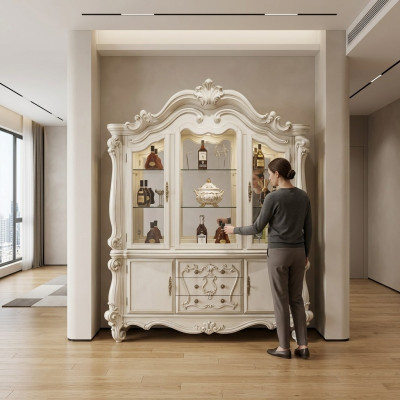 Vetrina in vetro di lusso Vetrina Vetrine Stile antico Barocco Rococò