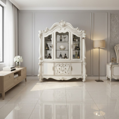 Vetrina in vetro di lusso Vetrina Vetrine Stile antico Barocco Rococò