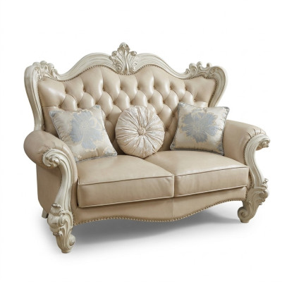 Lusso divano a due posti in pelle Chesterfield Barocco