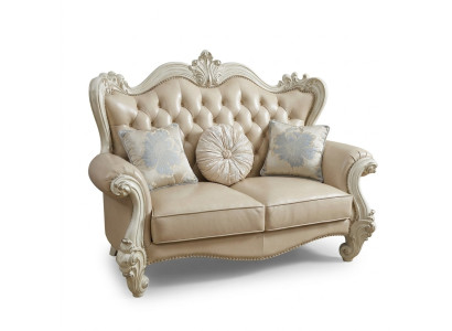 Lusso divano a due posti in pelle Chesterfield Barocco