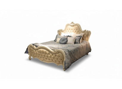 Letto design doppio di lusso per camera da letto, letto in pelle da 180x200 cm per hotel.
