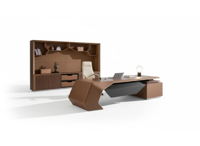 Set da ufficio per designer con scaffale, scrivania, armadio. Set completo di mobili.