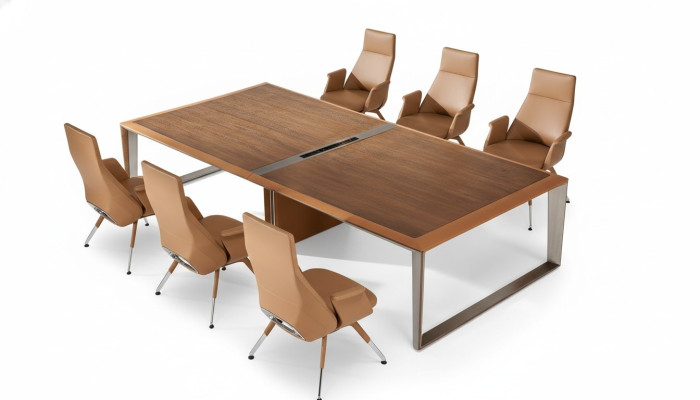 Tavoli da conferenza per riunioni di design di lusso Mobili per ufficio 7 pezzi.