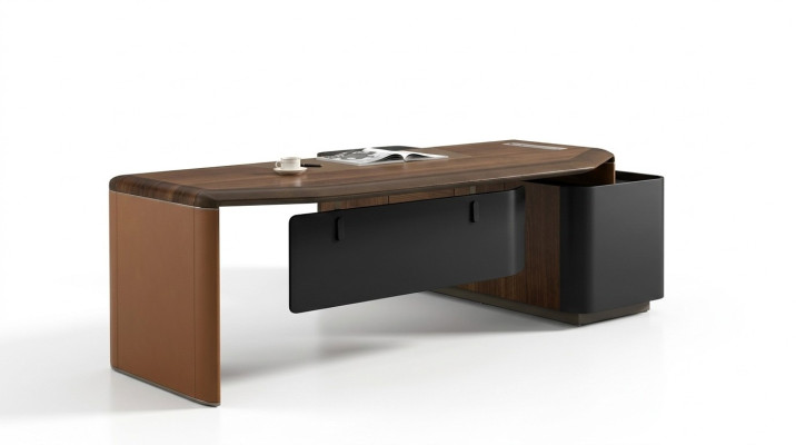 Scrivania Design Mobili da Ufficio Arredamento Tavolo Capo Boss Tavoli d'Angolo