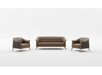 Set di divani design per divani in pelle moderni nuovi 311