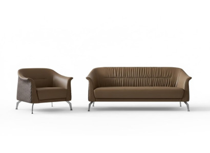 Set di divani per il design del soggiorno, divani imbottiti, decorazioni, divani in pelle relax moderni.