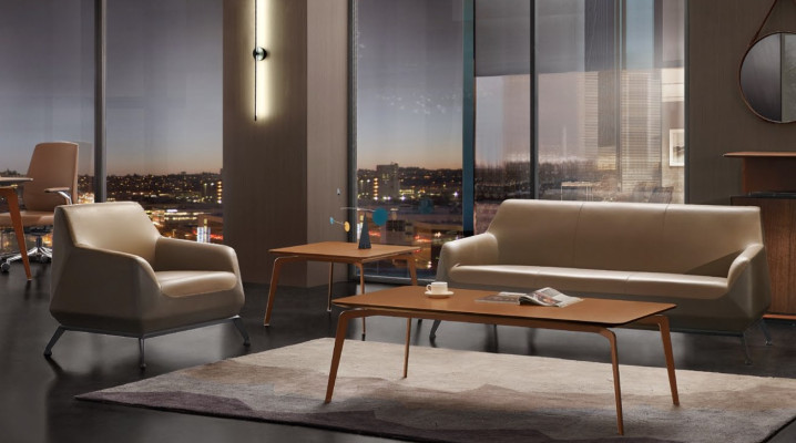 Set divano in pelle divano paesaggio abitativo 3 posti insieme al design moderno