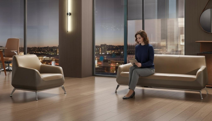 Poltrona Lounge di lusso Club TV Imbottita Design Divano Sofa