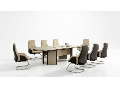 Tavolo da conferenza 6 sedie Sedia Tavolo Riunione Ufficio Arredamento 7 pezzi Set