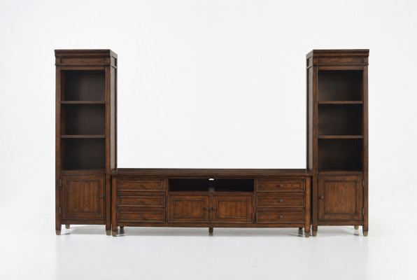 Soggiorno Parete Credenza Design 2x Armadio in Vetro basso rtv Credenza Credenza 3 pezzi Set da Parete Soggiorno