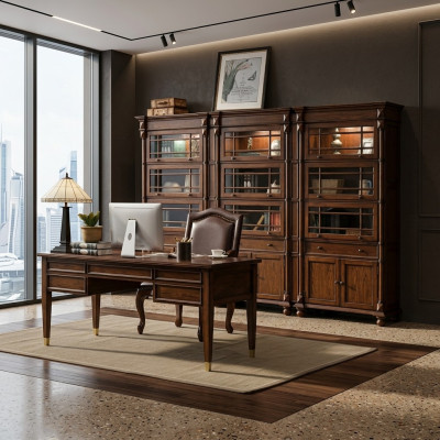 Scrivania Capo Tavoli Ufficio Stanza classica Armadio Sedia Legno