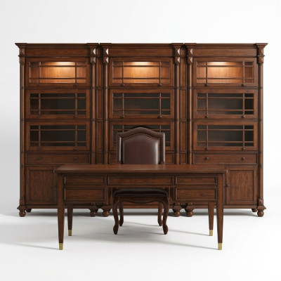 Scrivania Capo Tavoli Ufficio Stanza classica Armadio Sedia Legno