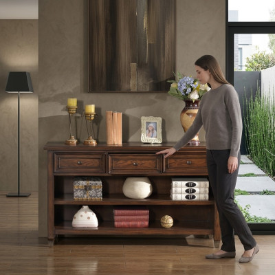 Sideboard in legno 140 cm, credenza bassa, armadio da soggiorno, comodini nuovi.