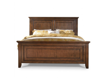 Design letto di lusso dell'hotel, letti matrimoniali in legno, camera da letto nuova in stile rustico.