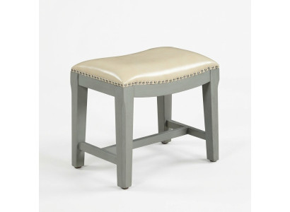Sgabello Panca Poggiapiedi Divano in Pelle Nuovo Pouf Pouf Imbottito