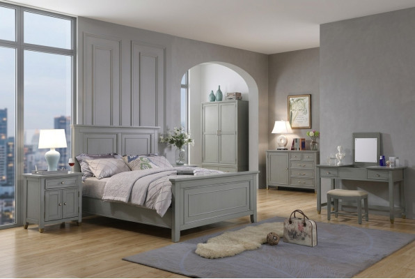 Comodini camera da letto 3 pezzi Set Design Lusso Letto Legno Matrimoniale Mobili nuovi