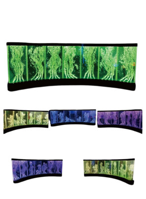 Pannello murale bolle d'acqua LED pareti designer parete d'acqua illuminata.