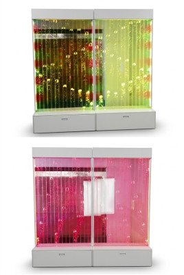 Moderne parete divisoria decorativa pareti d'acqua pareti d'acqua a LED illuminata parete.
