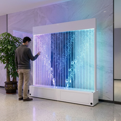 Club delle idee insolite Salotto Casa Parete d'acqua Water Wall Led