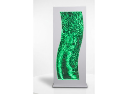 Colonna d'acqua parete d'acqua Cascata a LED Parete divisoria Design di lusso Arredamento in metallo