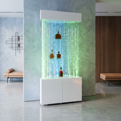 Muro Luminoso Bar Arredamento Negozio Banco Colonna d'acqua Locale