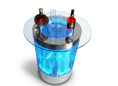 Tavolo Bar a LED Acqua Parete Bar Scaffale Mobili Tavolino illuminato