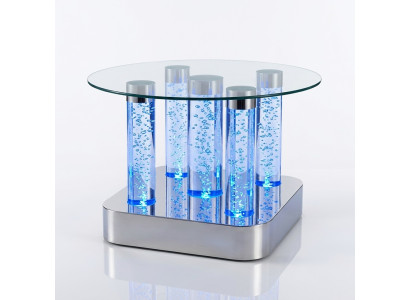 Tavolo colonna design colonna d'acqua tavolo da salotto tavoli LED ad acqua.