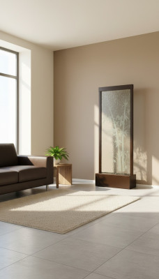 Pannello luminoso a parete a LED con parete d'acqua Bolle d'acqua Waterwall
