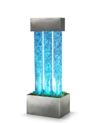Colonna d'acqua parete d'acqua fontana LED illuminazione fontana colonna d'acqua colonne