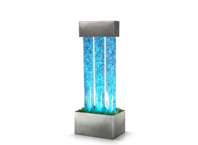 Colonna d'acqua parete d'acqua fontana LED illuminazione fontana colonna d'acqua colonne