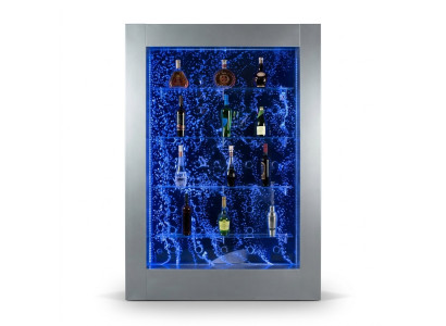Moderne divisorio scaffale parete d'acqua colonna colonne d'acqua LED scaffali