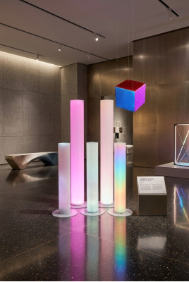Cubo LED Giocattolo per bambini Cubo educativo Cubo luminoso che insegna i colori Decorazione Decoro