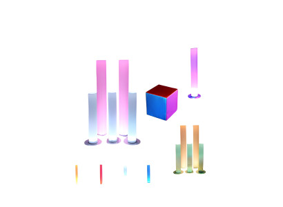 Cubo LED Giocattolo per bambini Cubo educativo Cubo luminoso che insegna i colori Decorazione Decoro