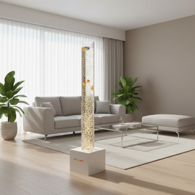 Colonna d'acqua a LED 150cm Decorazione Fontana d'acqua Lampada a colonna d'acqua