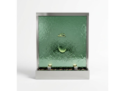 Parete d'acqua Colonna d'acqua Cascata Parete divisoria illuminata Design di lusso