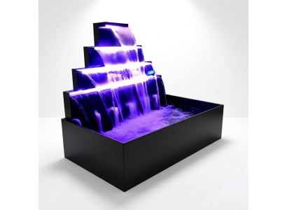 Cascata Fontana Piscina Acciaio inossidabile Fontane d'acqua Decorazione Impianto Piscina