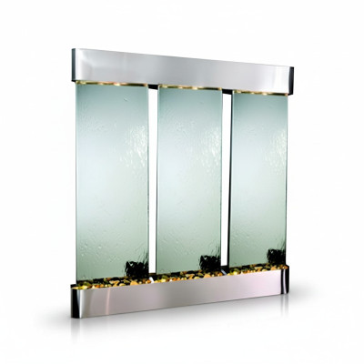 Design fontana d'acqua a LED, colonne d'acqua, quadro cascata 56*117