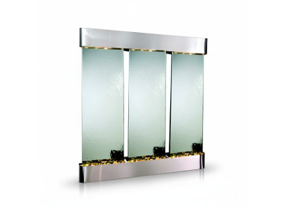 Design fontana d'acqua a LED, colonne d'acqua, quadro cascata 56*117