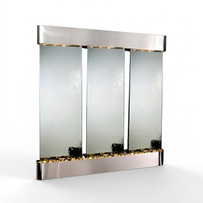 Parete dell'acqua a LED, scaffale a barra, colonna, colonne d'acqua, bancone, design di scaffali