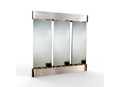 Parete dell'acqua a LED, scaffale a barra, colonna, colonne d'acqua, bancone, design di scaffali