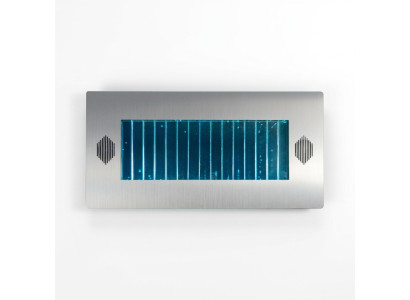 Pannello luminoso a LED per parete con cascata d'acqua moderna, pareti d'acqua a bolle decorative.